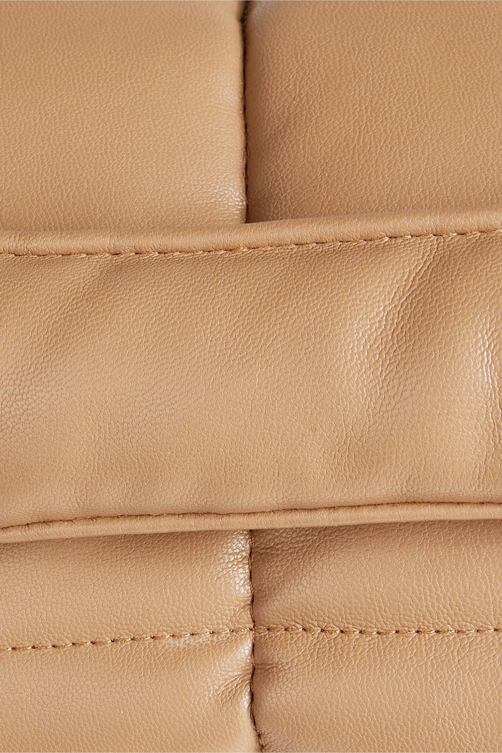 STAND STUDIO Wanda quilted faux leather clutch