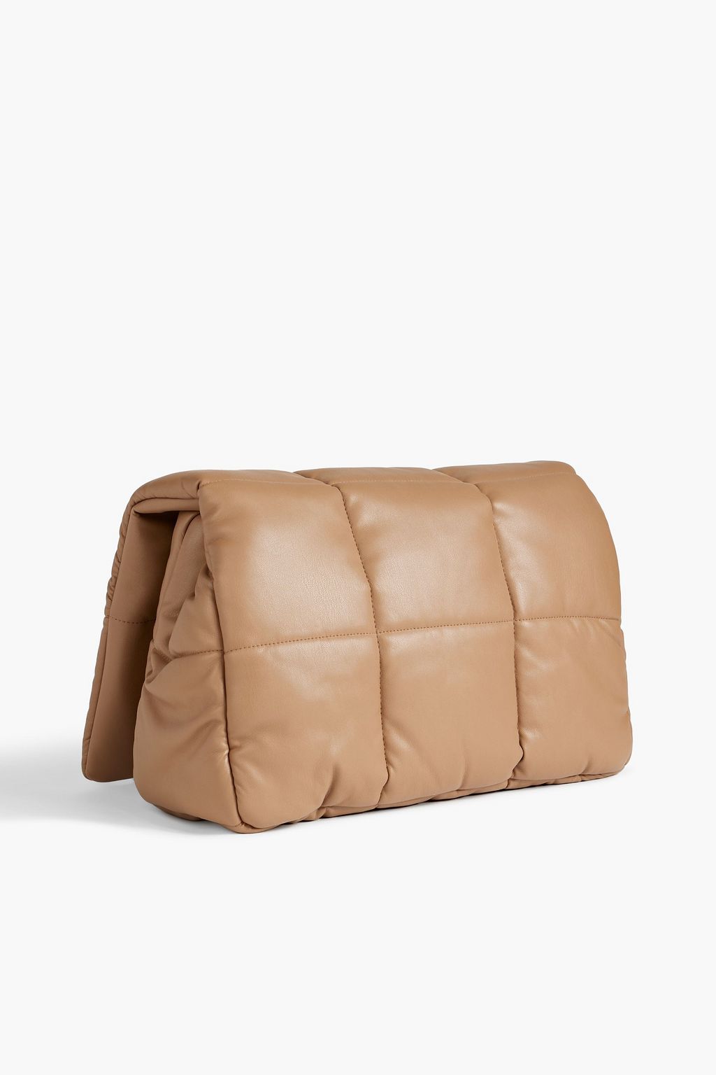 STAND STUDIO Wanda quilted faux leather clutch