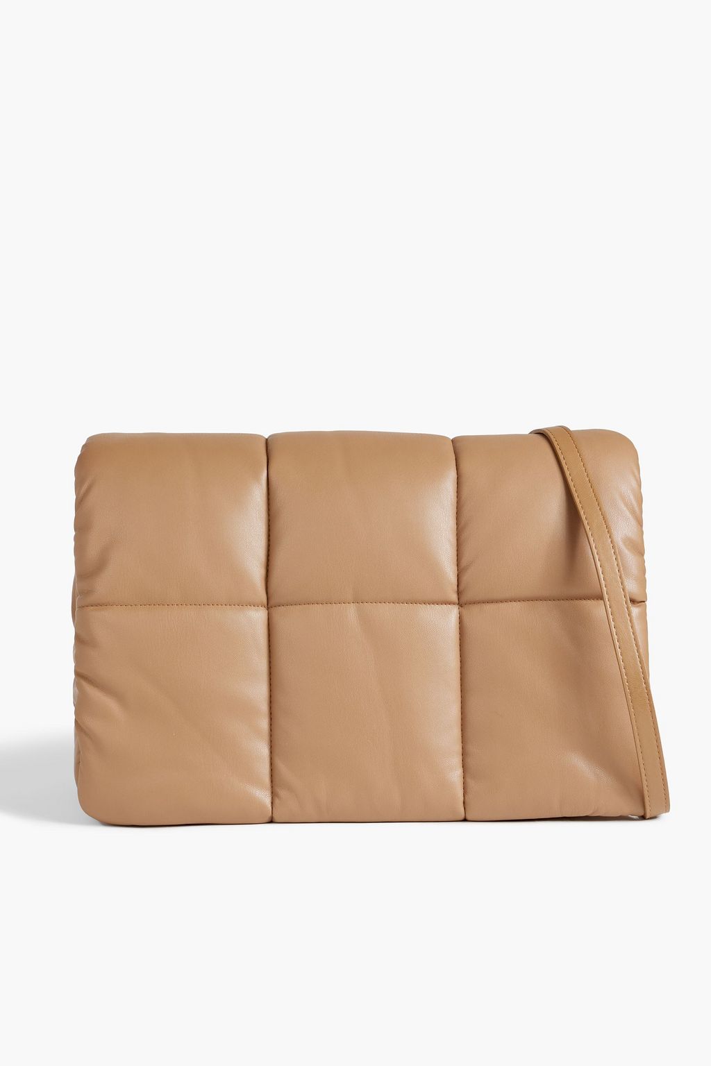 STAND STUDIO Wanda quilted faux leather clutch