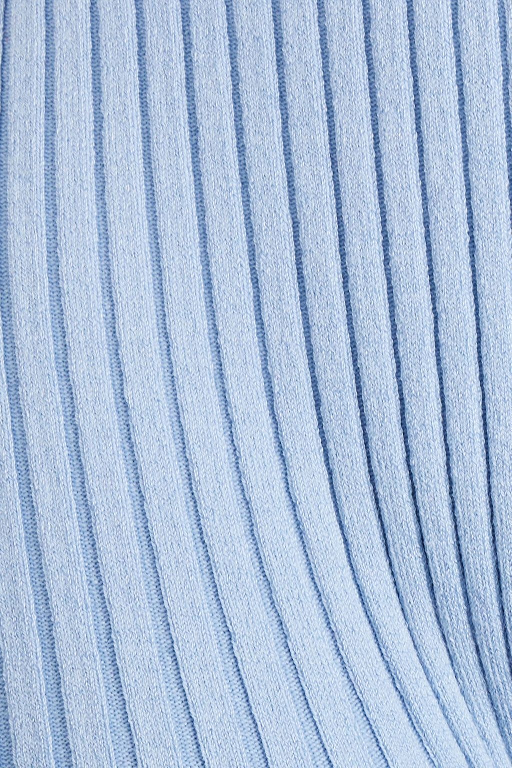LIVE THE PROCESS Ribbed-knit shorts