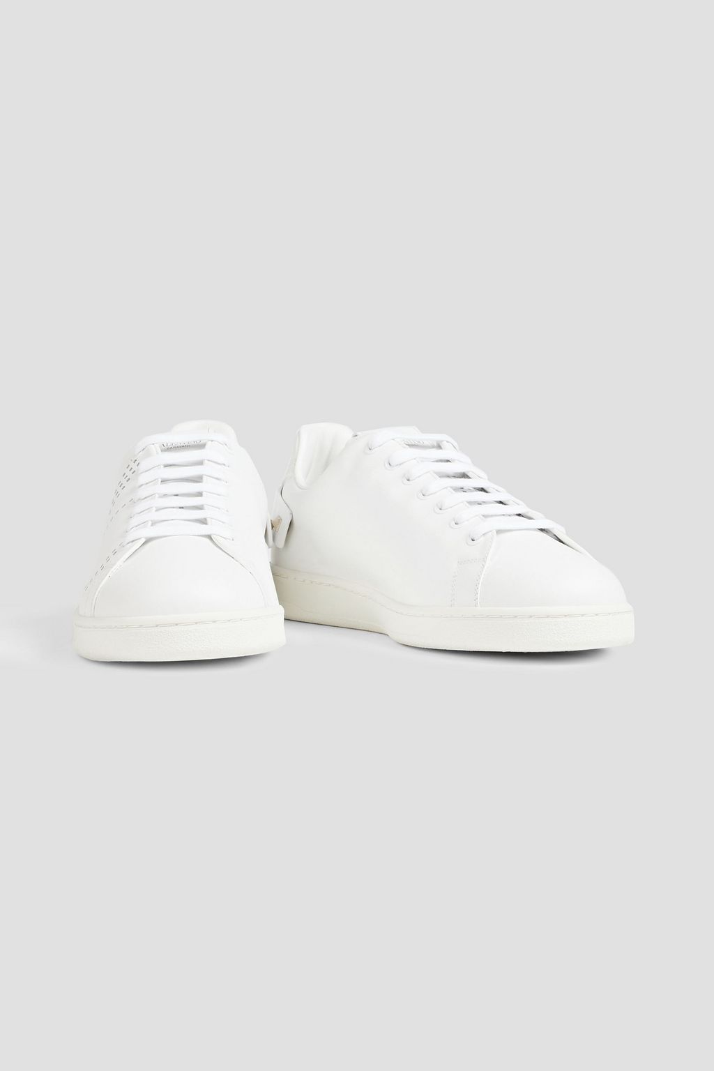 VALENTINO GARAVANI Backnet perforated leather sneakers