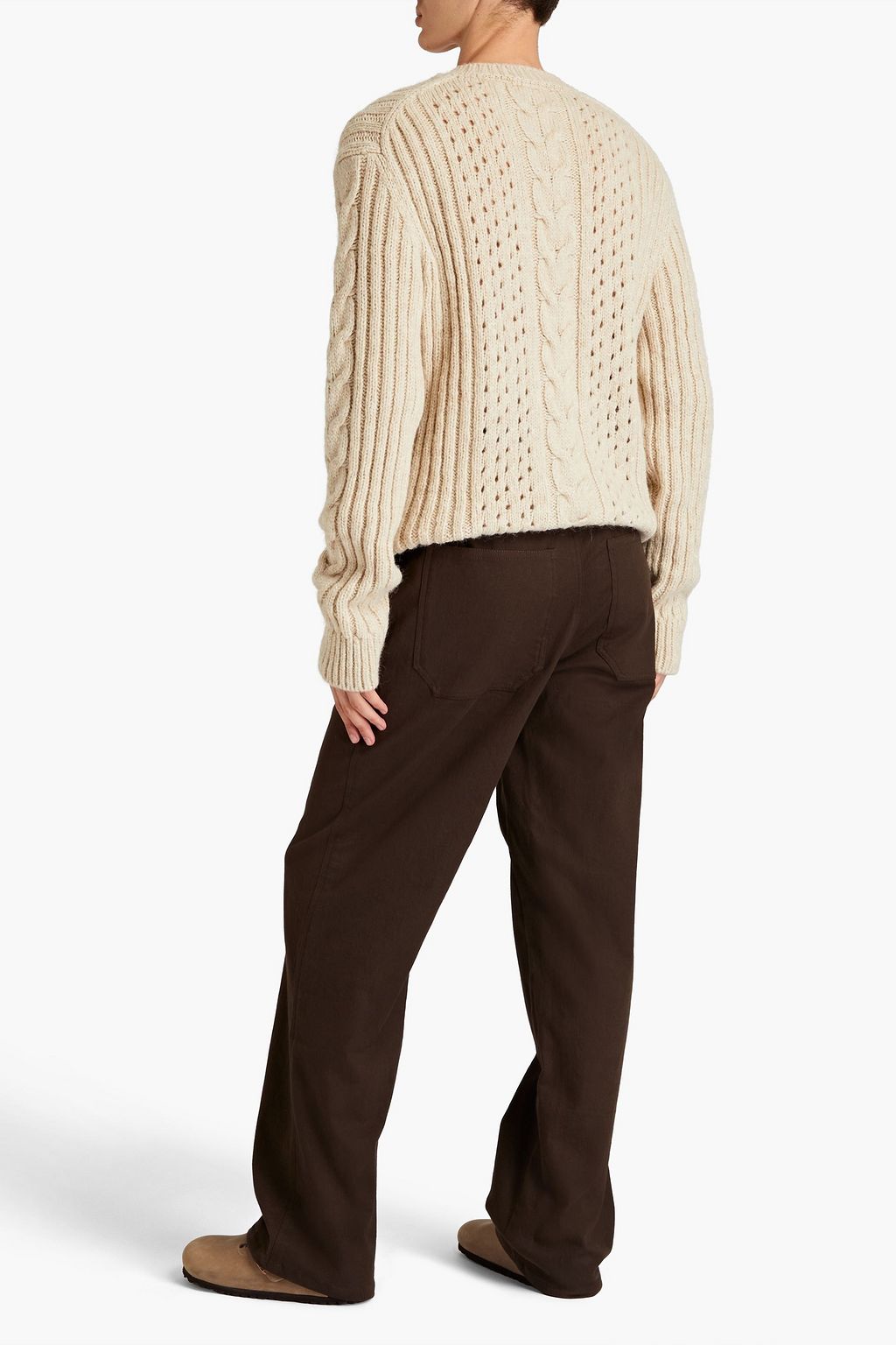 NANUSHKA Yan ribbed cable-knit sweater