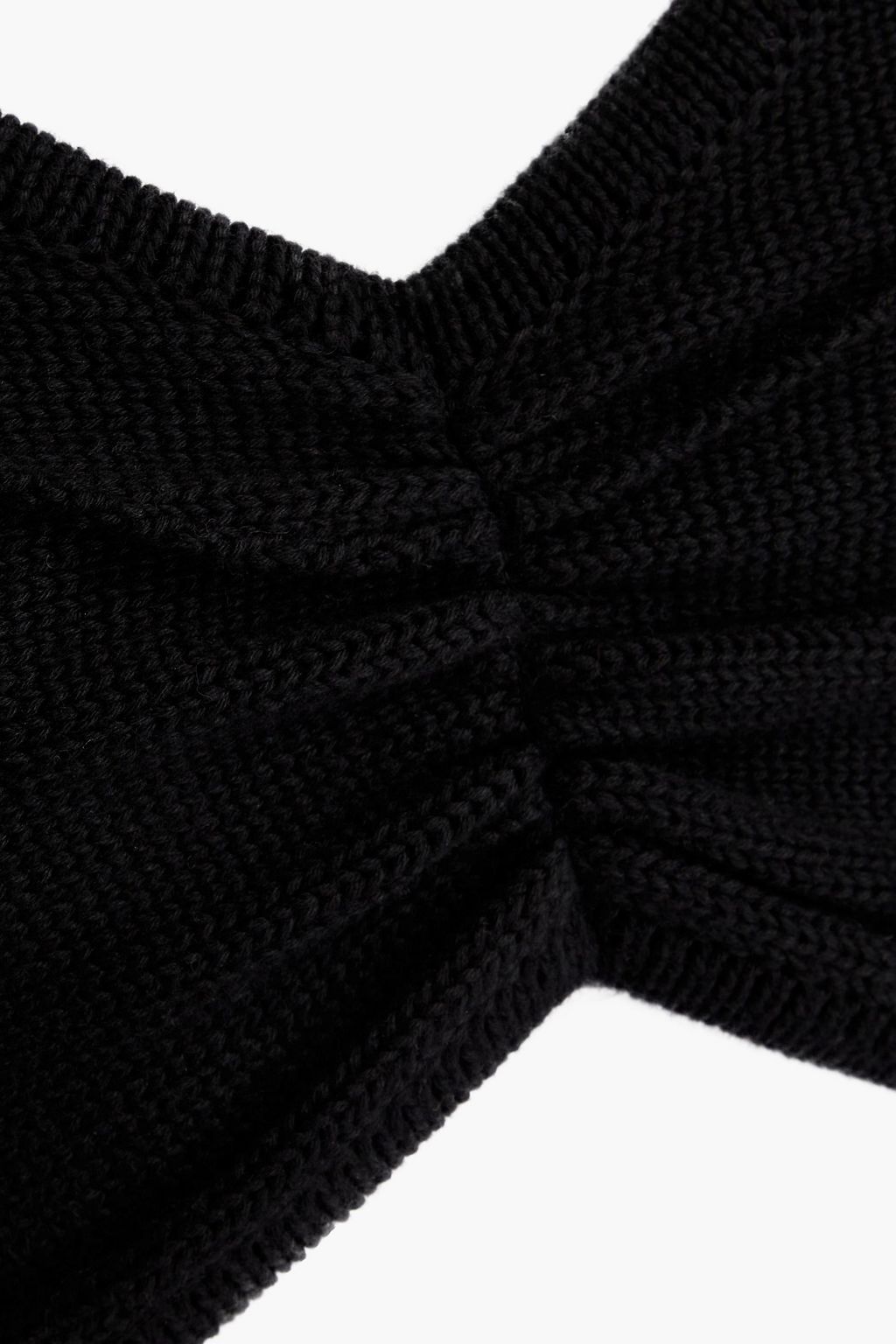 COTTON BY AUTUMN CASHMERE Gathered ribbed cotton bra top