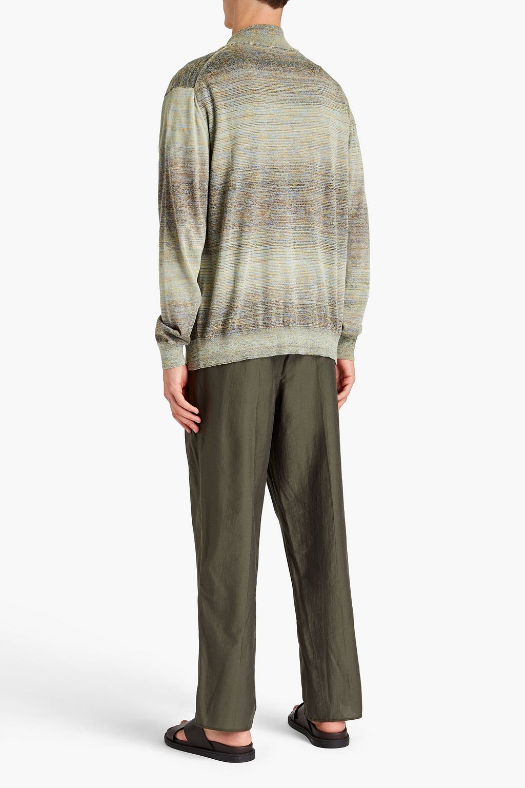 NANUSHKA Mélange knitted cardigan