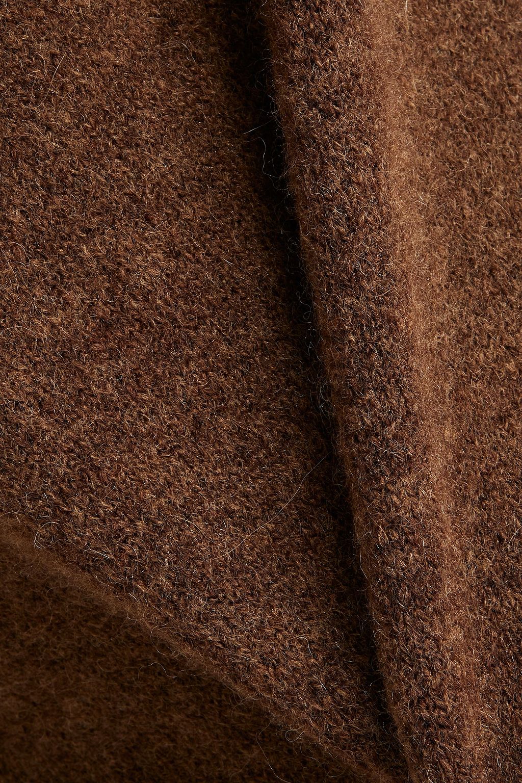 NANUSHKA Mélange brushed knitted turtleneck sweater