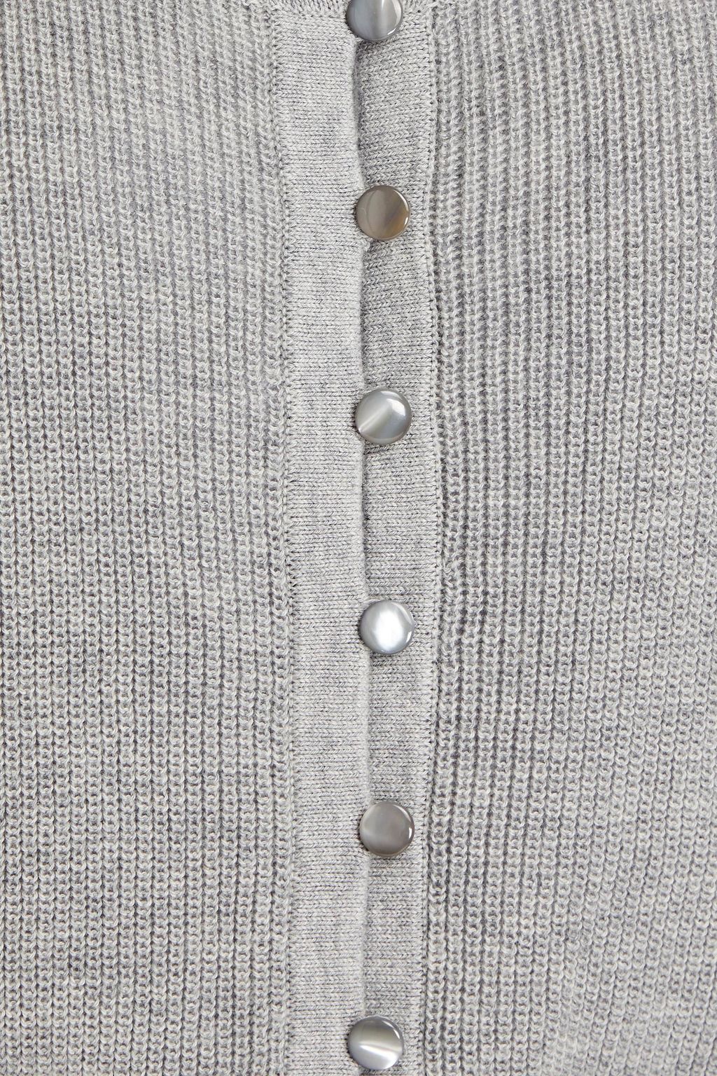 COTTON BY AUTUMN CASHMERE Ribbed cotton cardigan