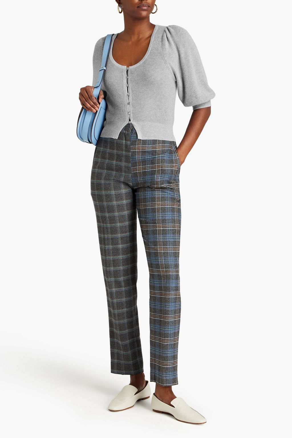 COTTON BY AUTUMN CASHMERE Ribbed cotton cardigan