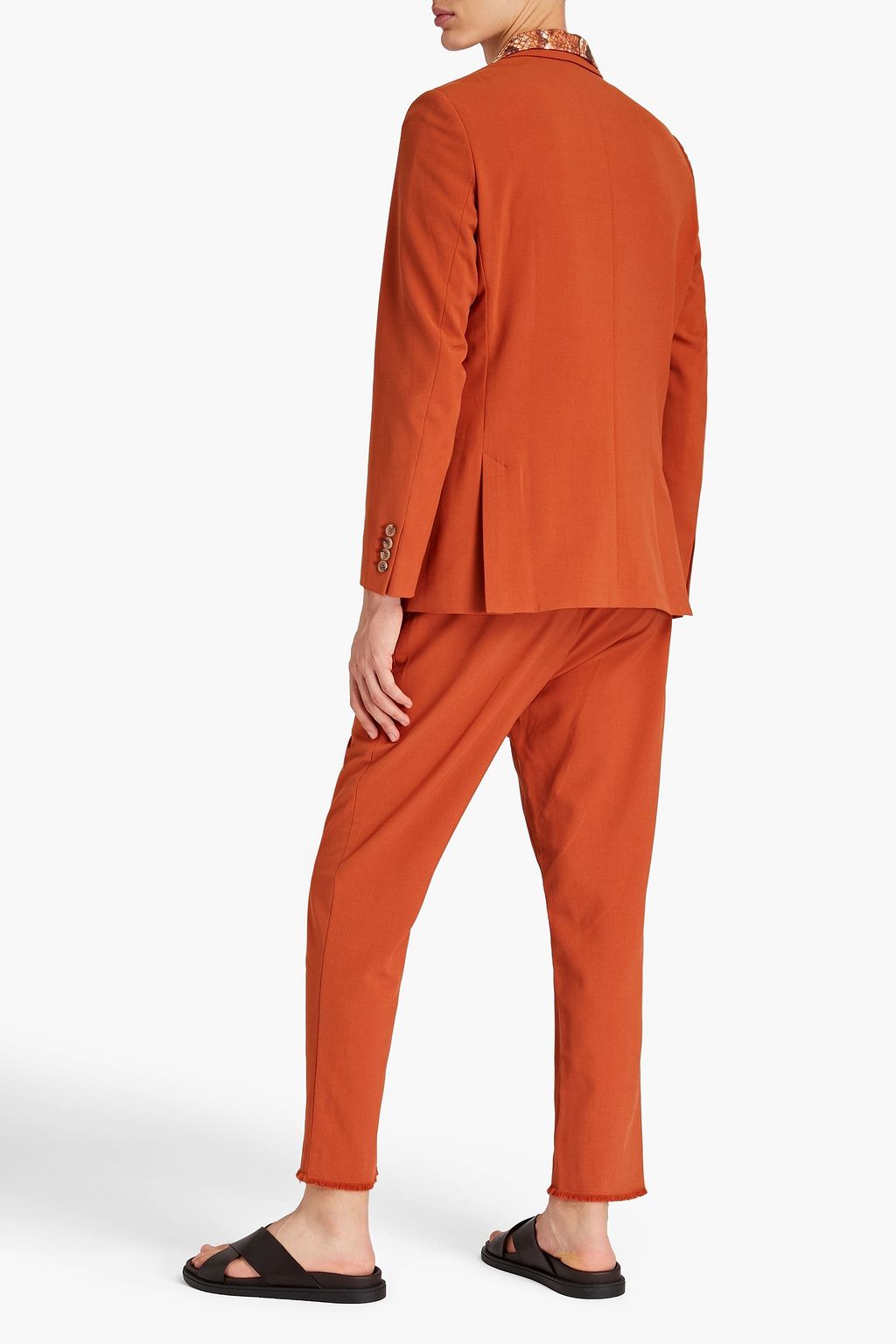 NANUSHKA Double-breasted crepe blazer