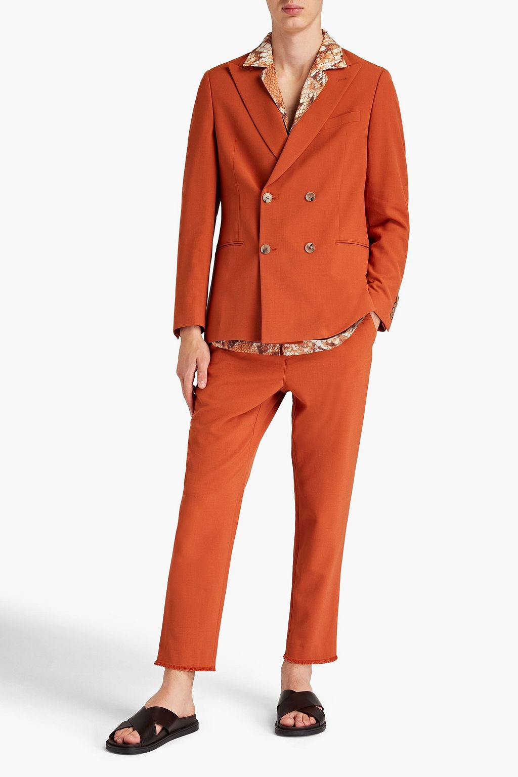 NANUSHKA Double-breasted crepe blazer