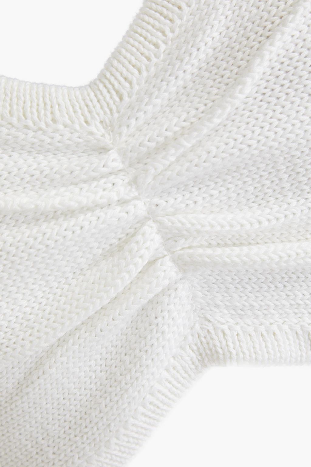 COTTON BY AUTUMN CASHMERE Gathered ribbed cotton bra top