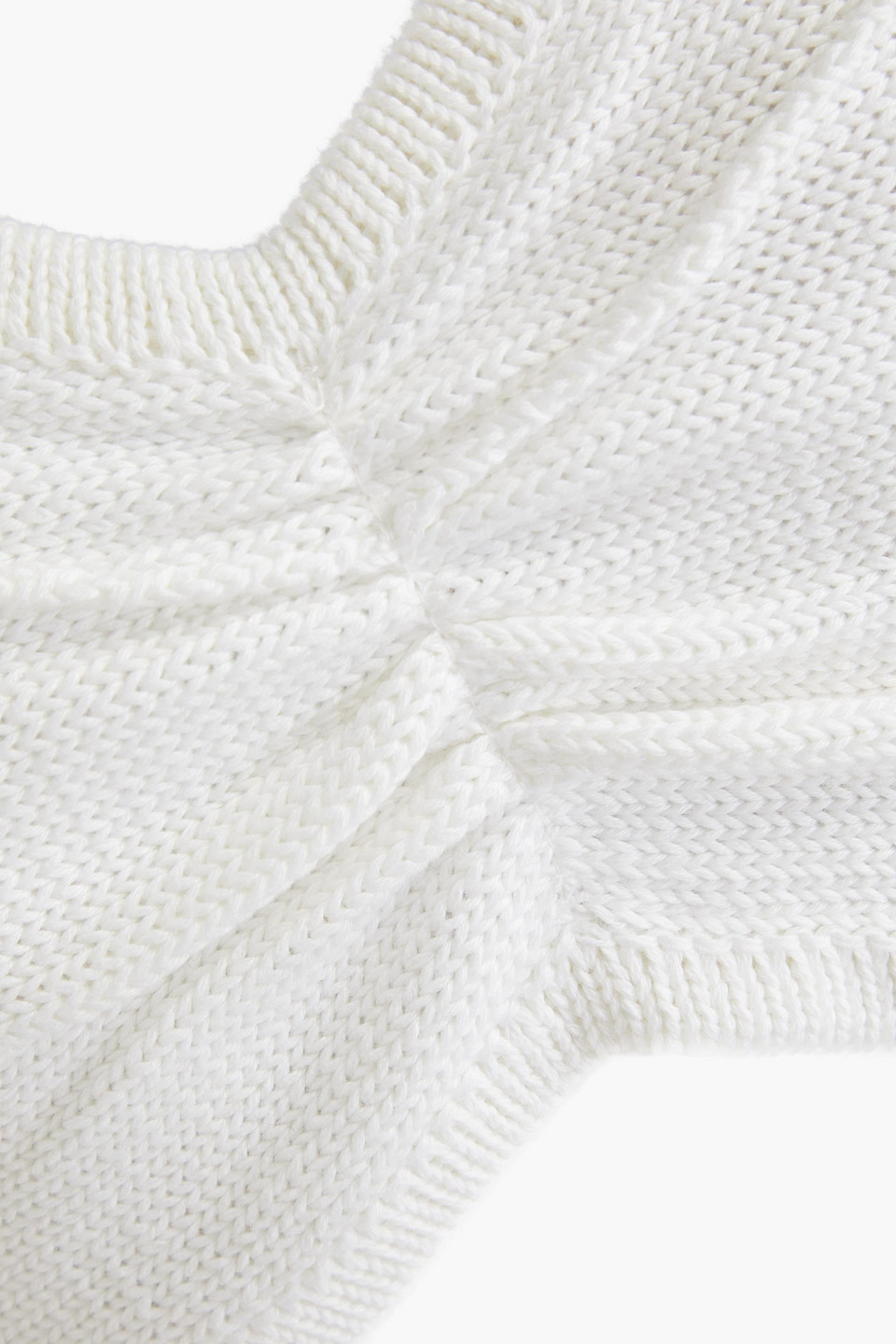 AUTUMN CASHMERE GATHERED RIBBED COTTON BRA TOP 3074457345633153644