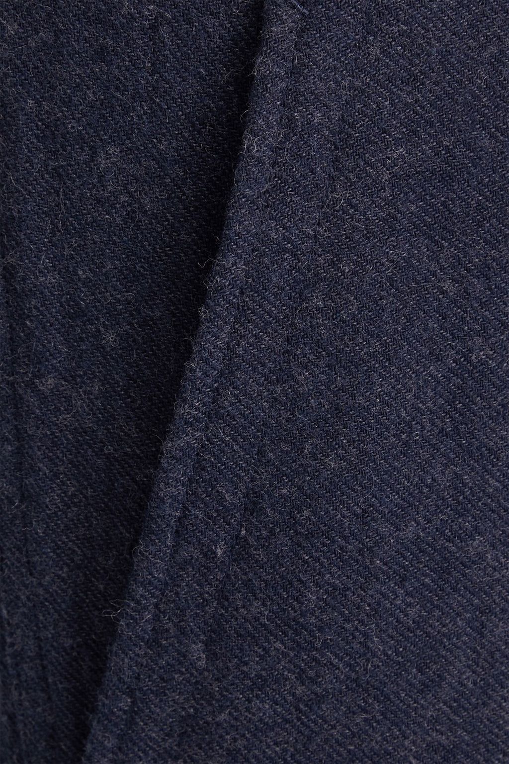 NANUSHKA Gaius cropped brushed ramie, linen and wool-blend twill pants
