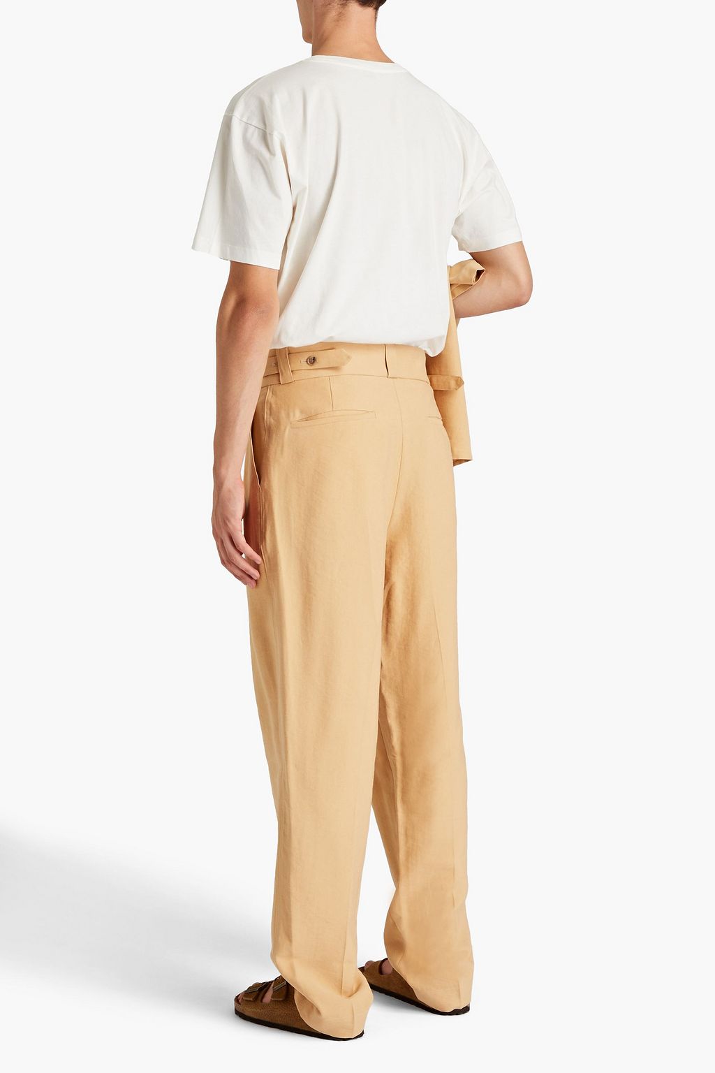 NANUSHKA Pleated Lyocell-blend twill pants