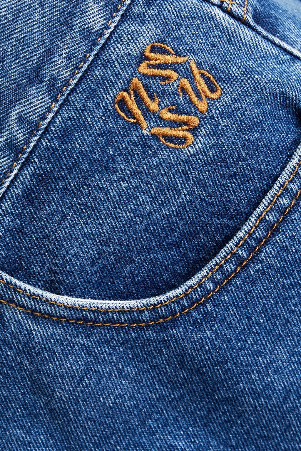 NANUSHKA Gannon logo-embroidered denim jeans