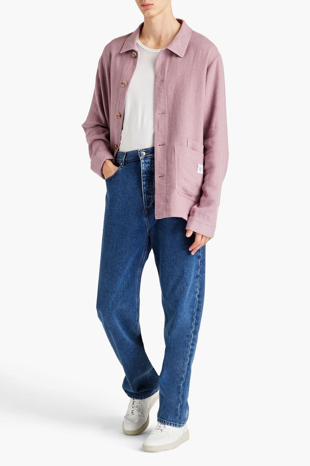 NANUSHKA Gannon logo-embroidered denim jeans