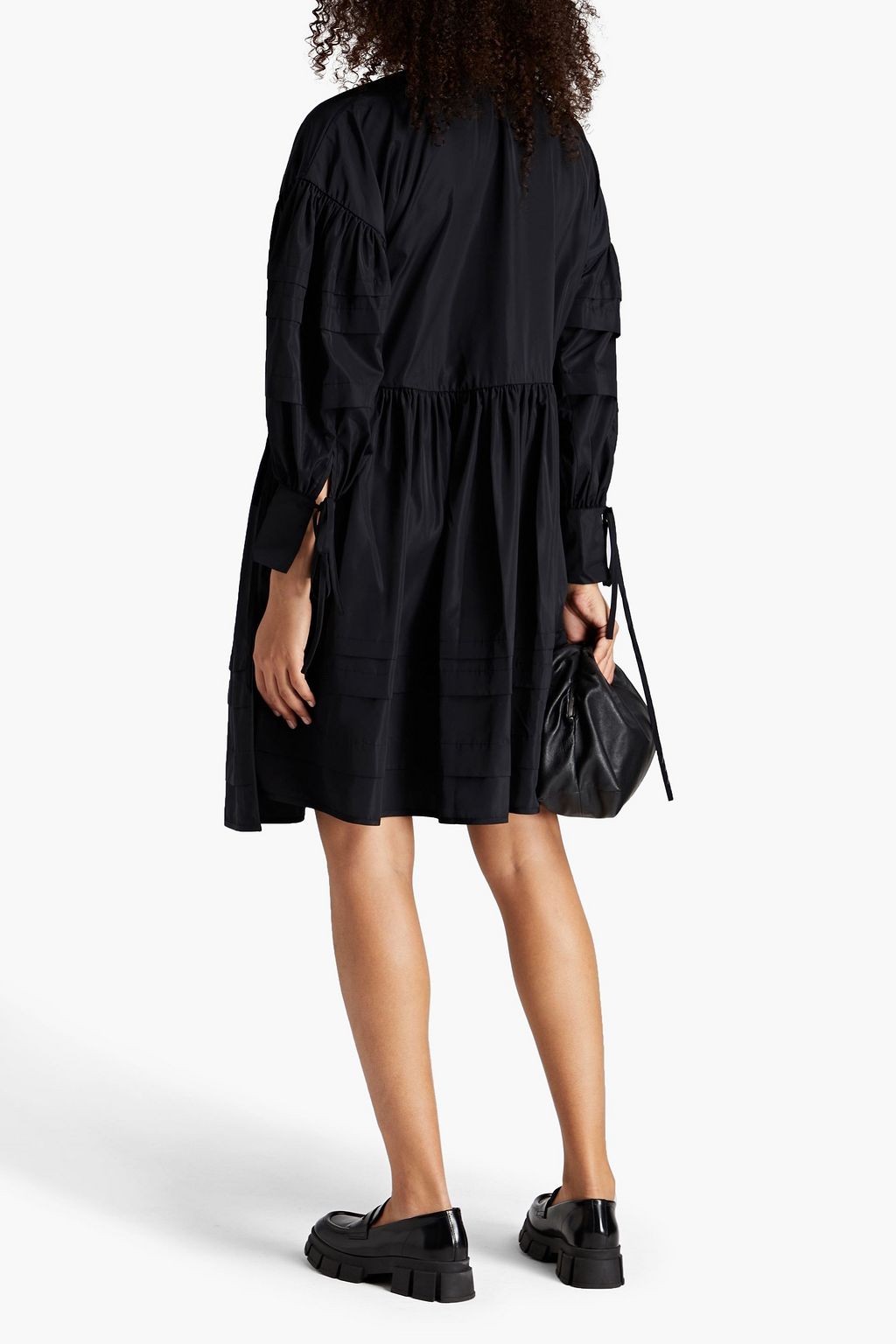 CECILIE BAHNSEN Amelie gathered taffeta wrap dress | THE OUTNET