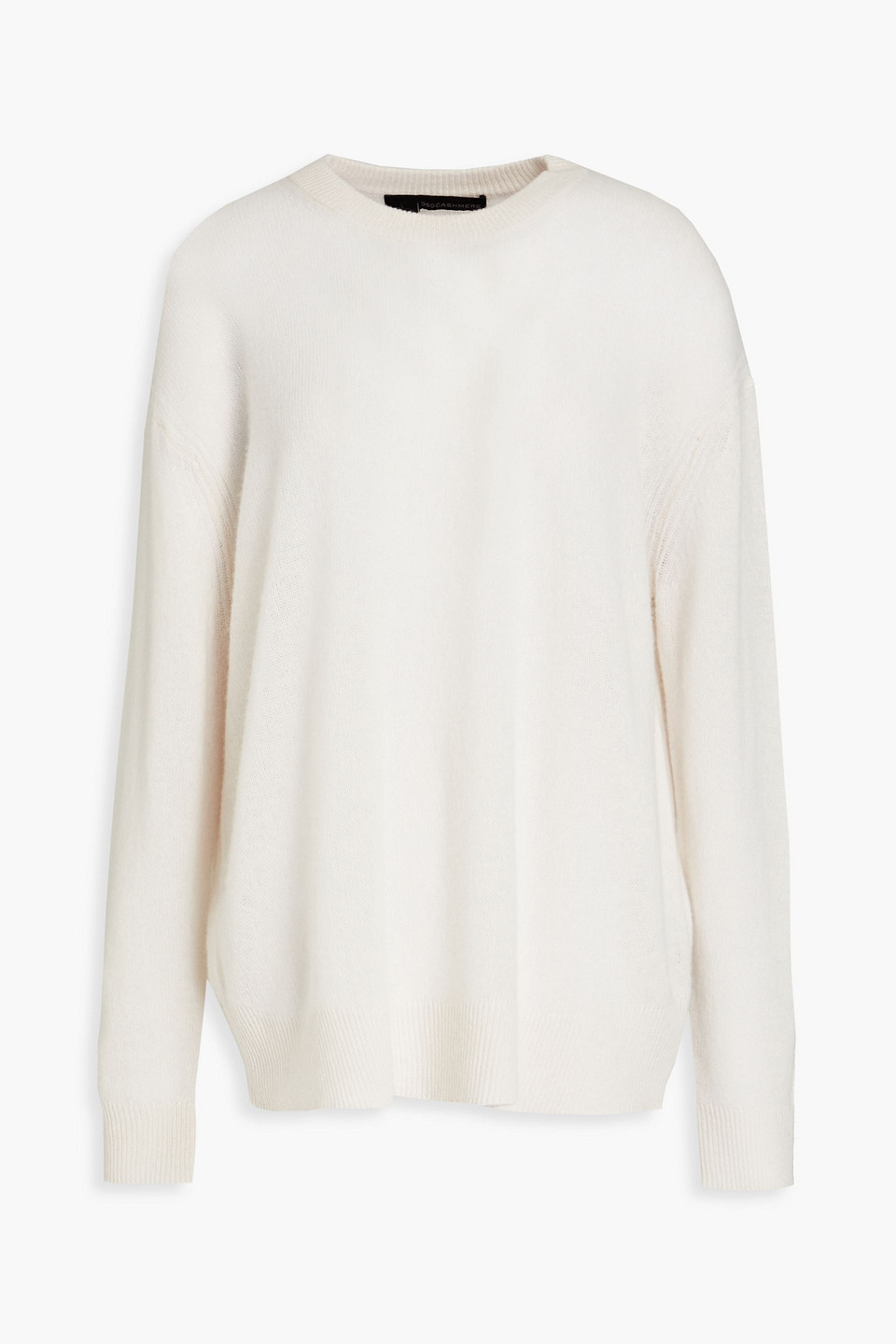 360cashmere Krystal Crewneck Raglan Cashmere Sweater In Ivory