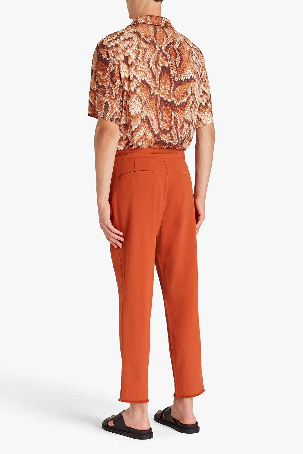NANUSHKA Tuan cropped crepe drawstring pants