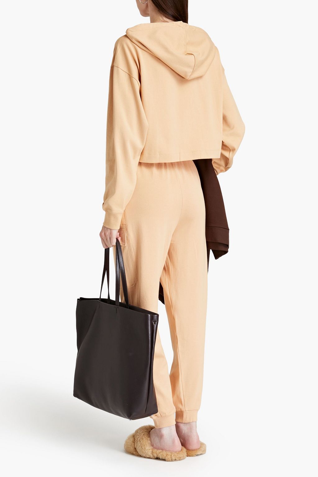 NINETY PERCENT Organic French cotton-terry hoodie