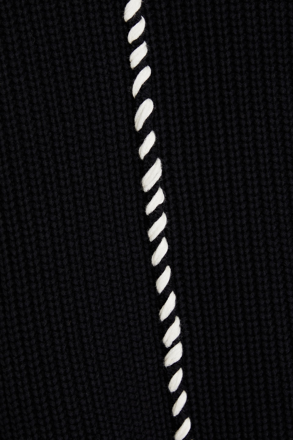 NINETY PERCENT IRIS RIBBED ORGANIC COTTON-BLEND SWEATER