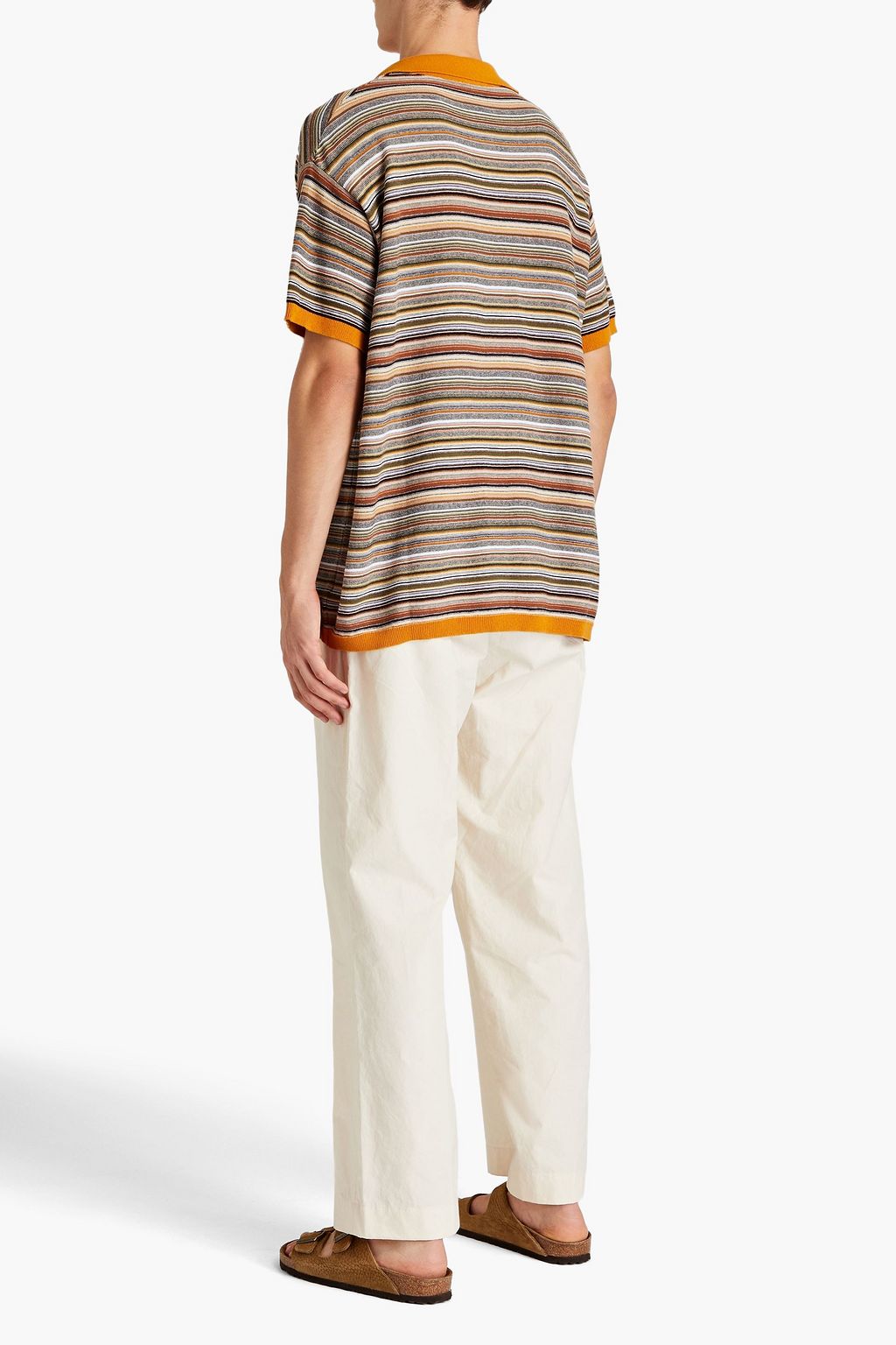 NANUSHKA Dima wide-leg pleated cotton-poplin pants