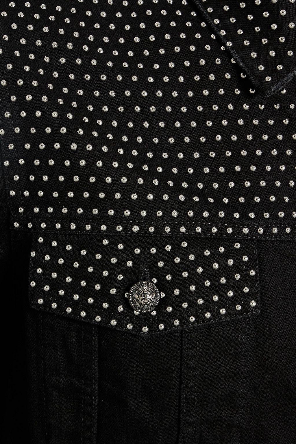 BALMAIN Studded denim jacket