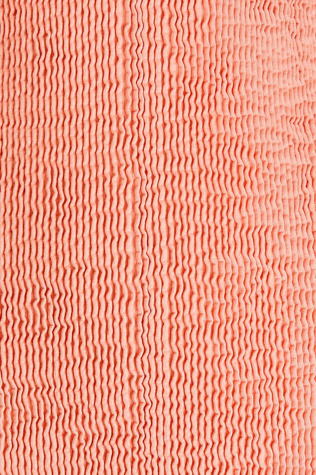BOTTEGA VENETA Seersucker halterneck swimsuit