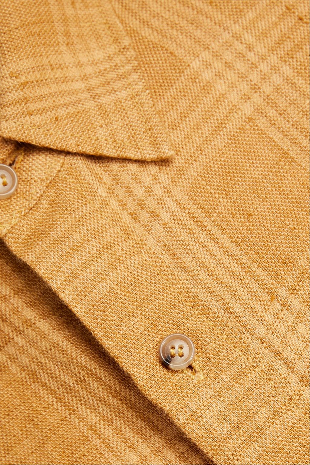 NANUSHKA Checked linen shirt