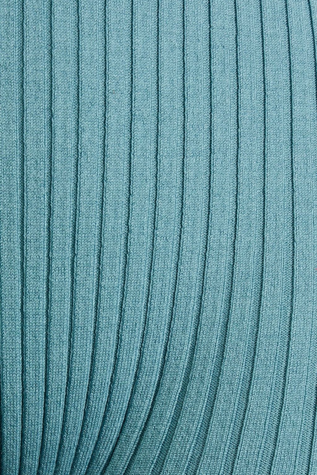 LIVE THE PROCESS Ribbed-knit shorts