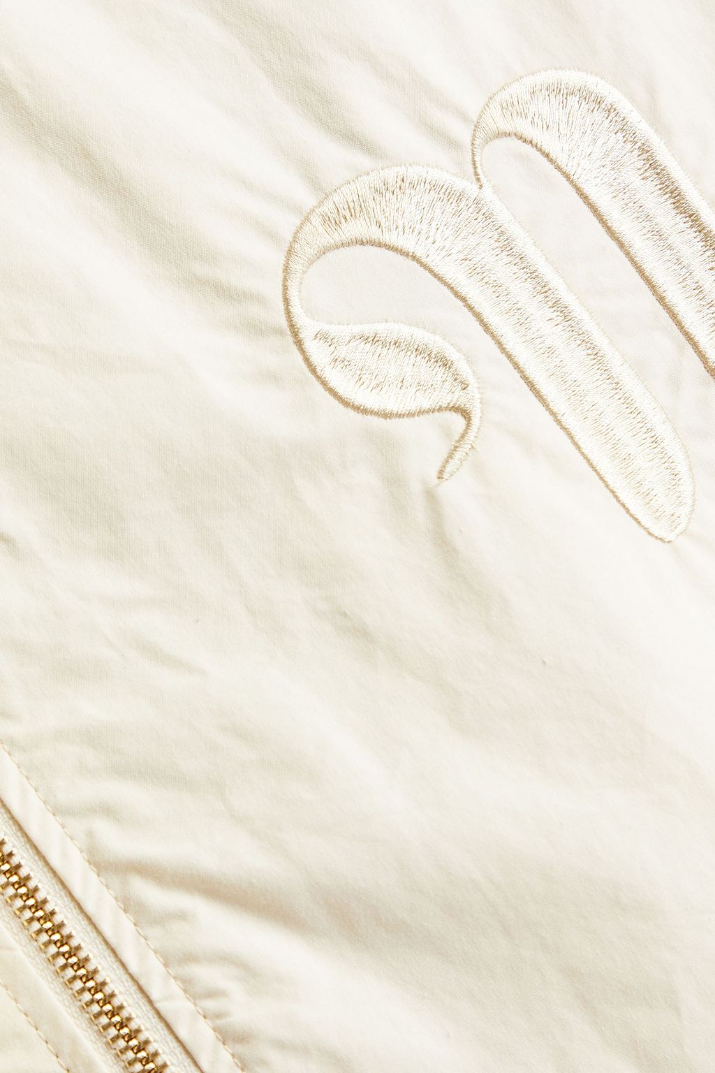 NANUSHKA Logo-embroidered cotton-poplin jacket