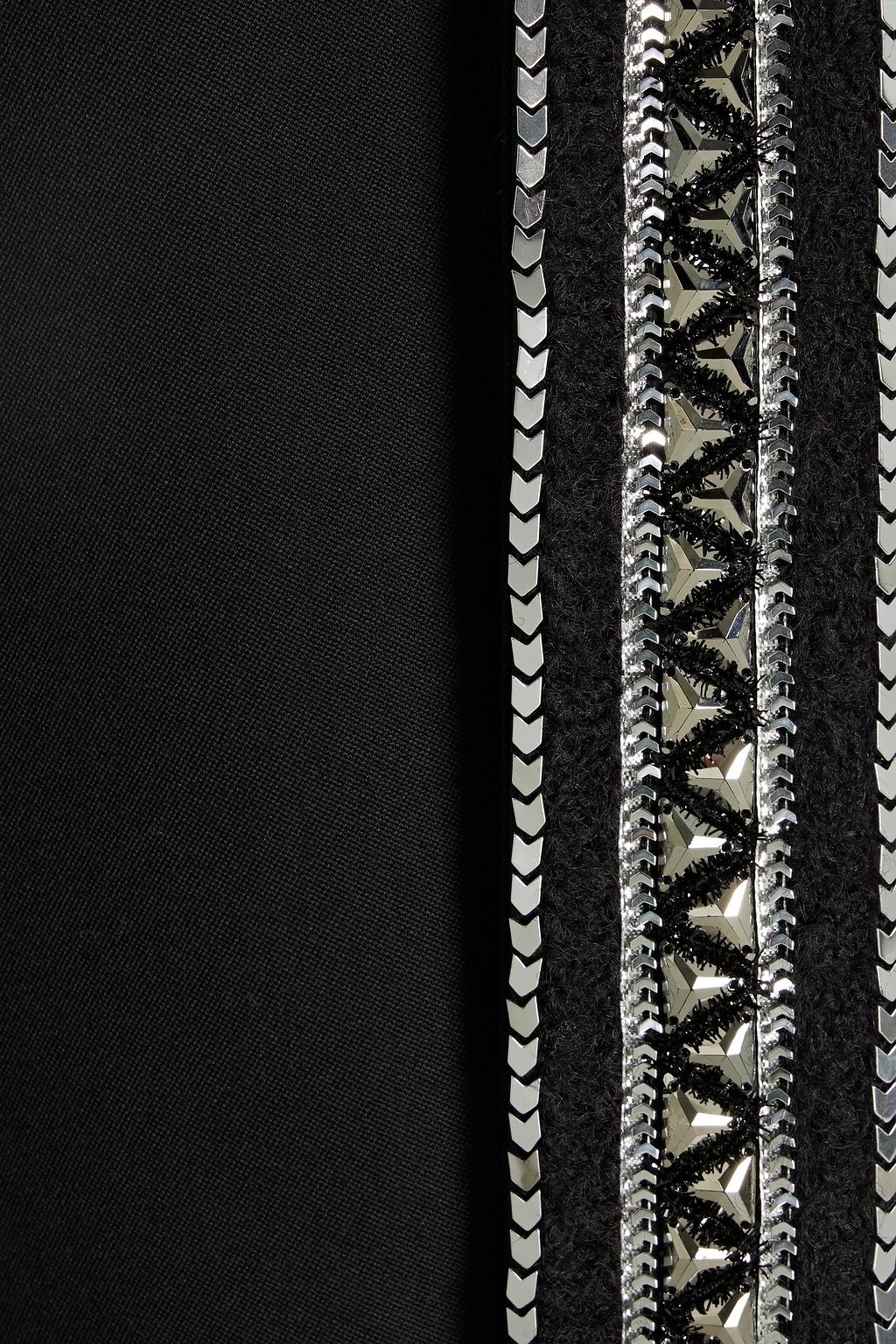 BALMAIN Verzierte Jacke aus Woll-Crêpe