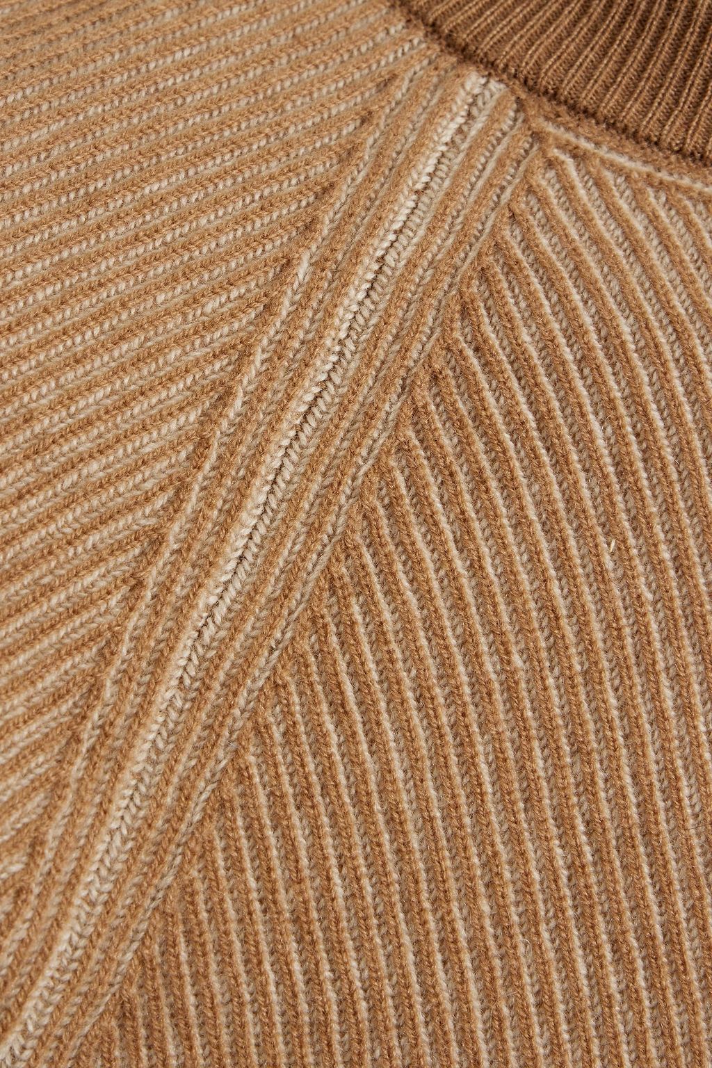 PESERICO Ribbed merino wool and cashmere-blend sweater