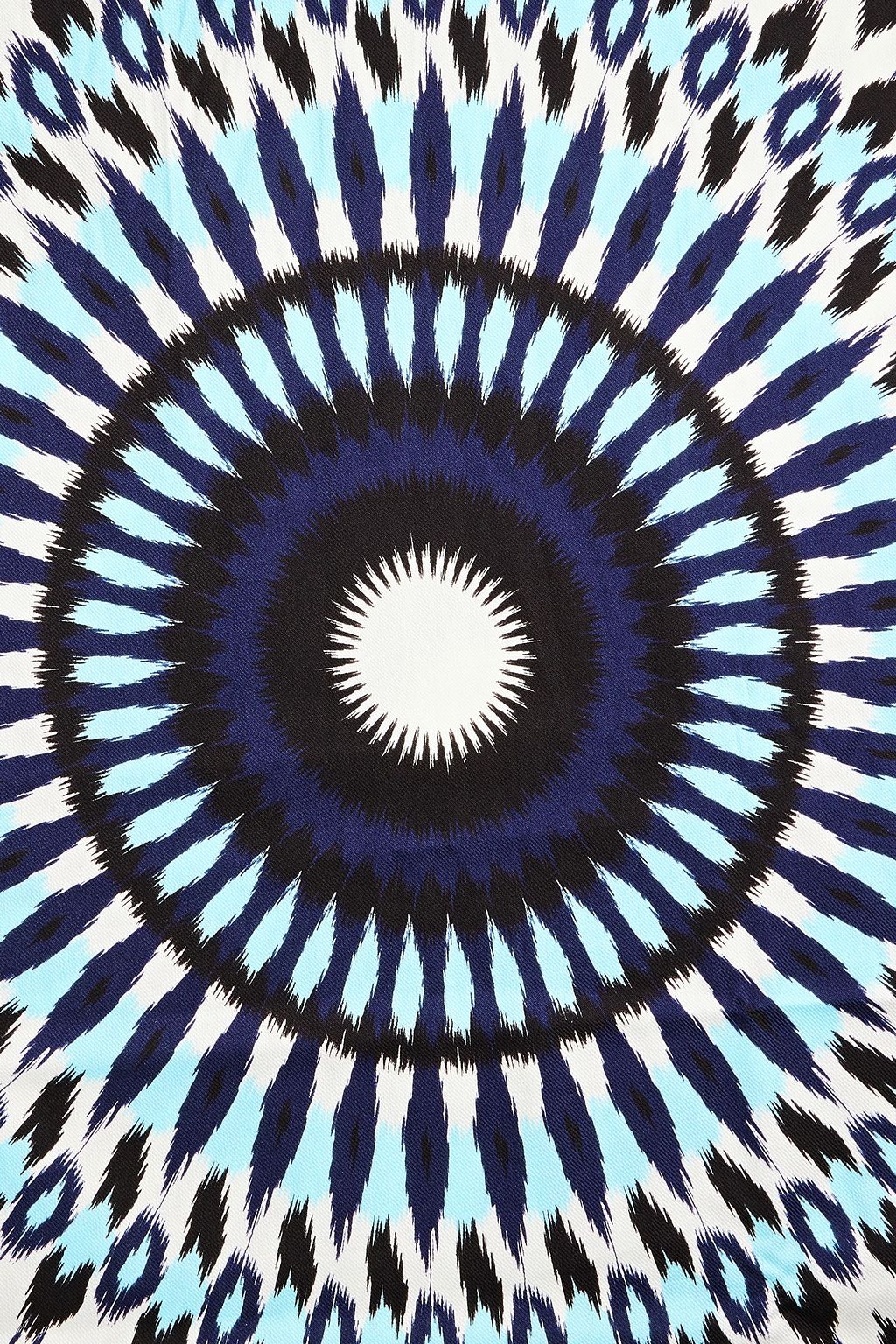 VALENTINO GARAVANI Fringed printed cotton-twill scarf