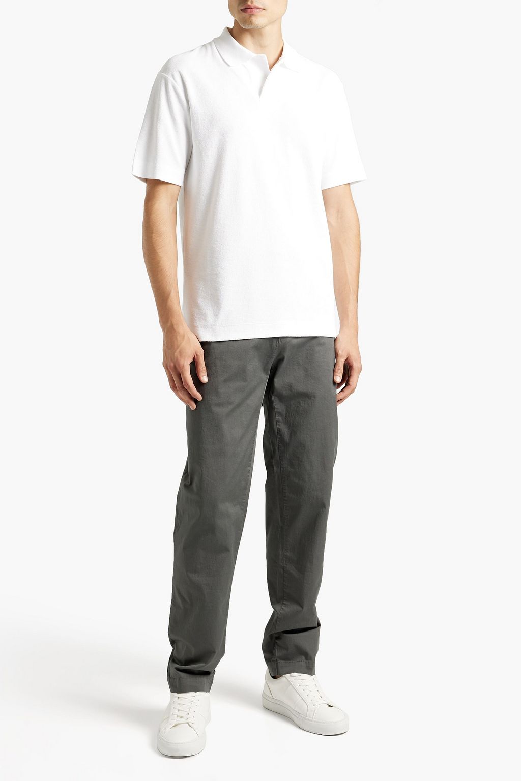 SUNSPEL Cotton-terry polo shirt
