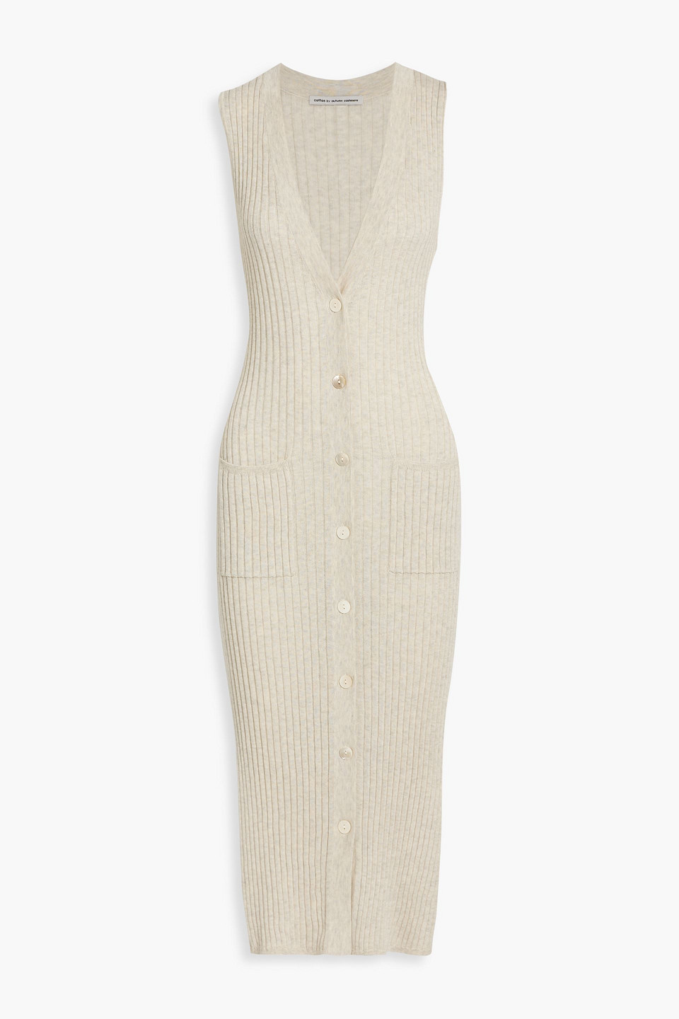 Autumn Cashmere Ribbed cotton midi dress