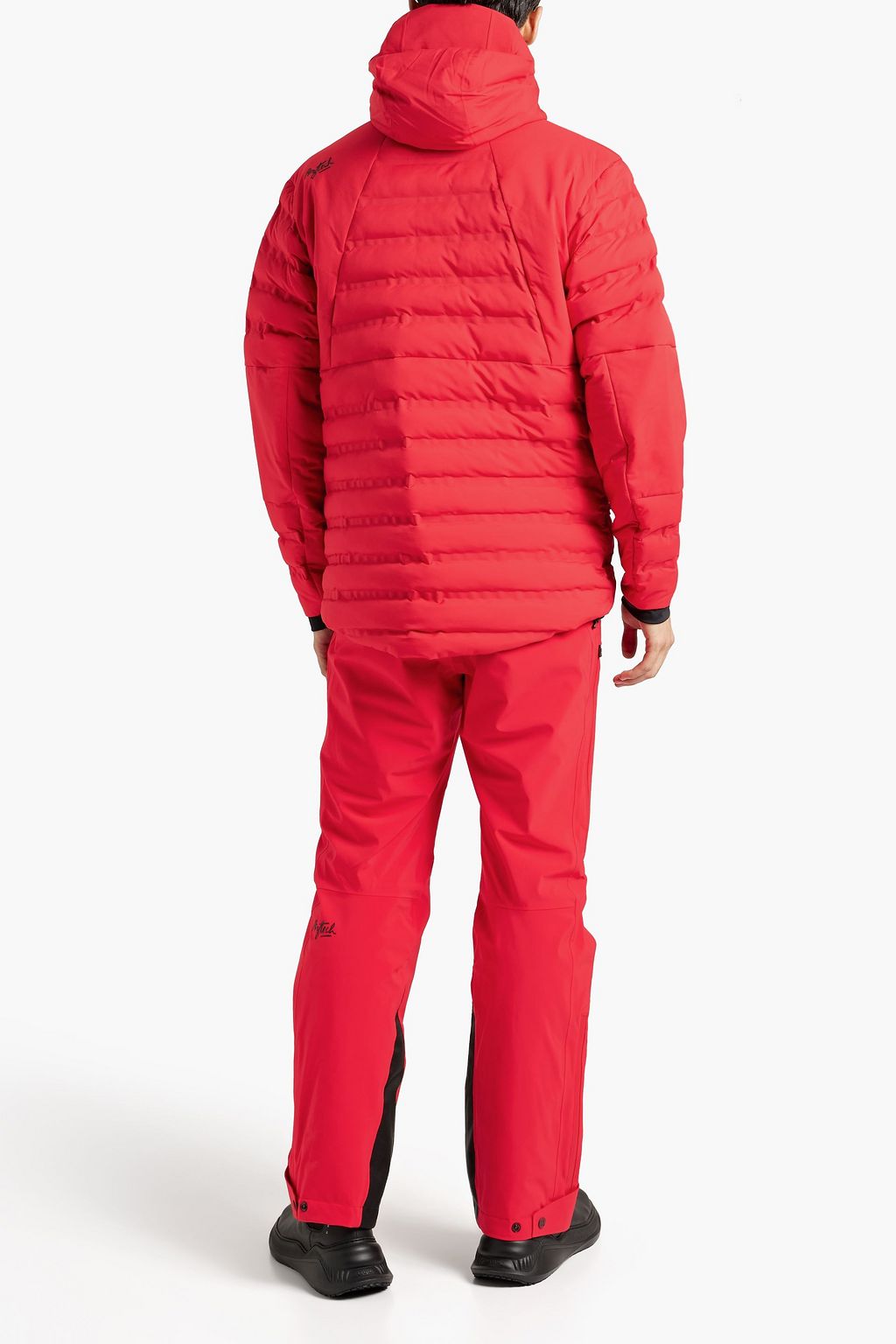 AZTECH Quilted shell hooded ski jacket