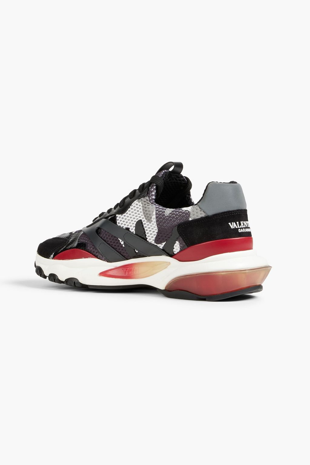 VALENTINO GARAVANI Sneakers aus Mesh mit Camouflage-Print