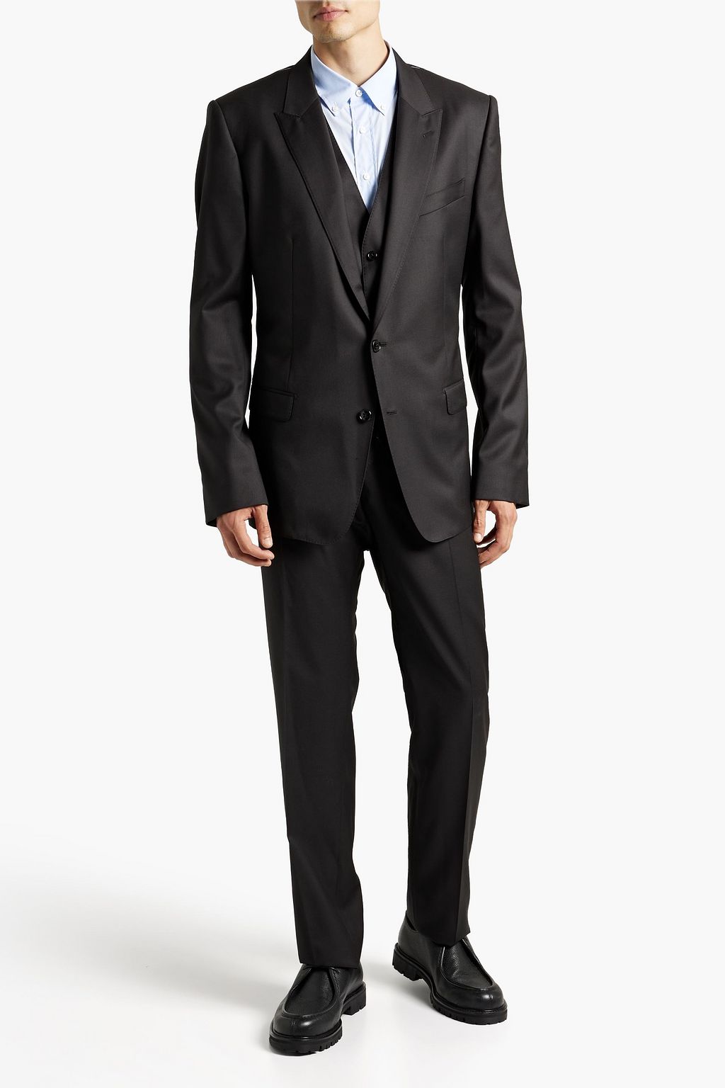 DOLCE & GABBANA Wool and silk-blend twill suit