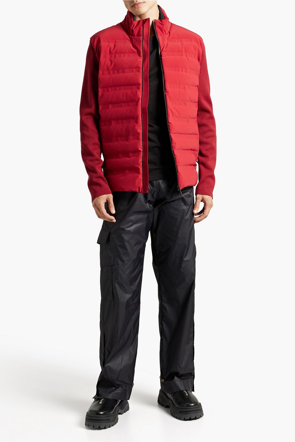 AZTECH MOUNTAIN Dale of Aspen knit-paneled quilted down ski jacket