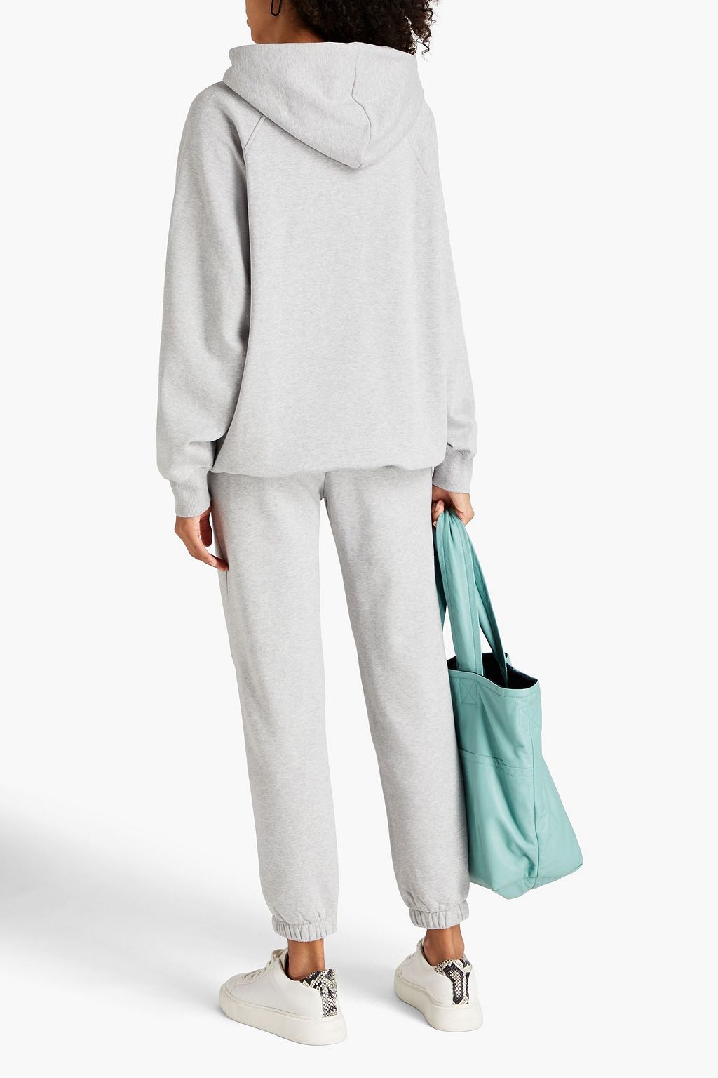 SAMSØE Φ SAMSØE Lovis mélange cotton-blend fleece hoodie