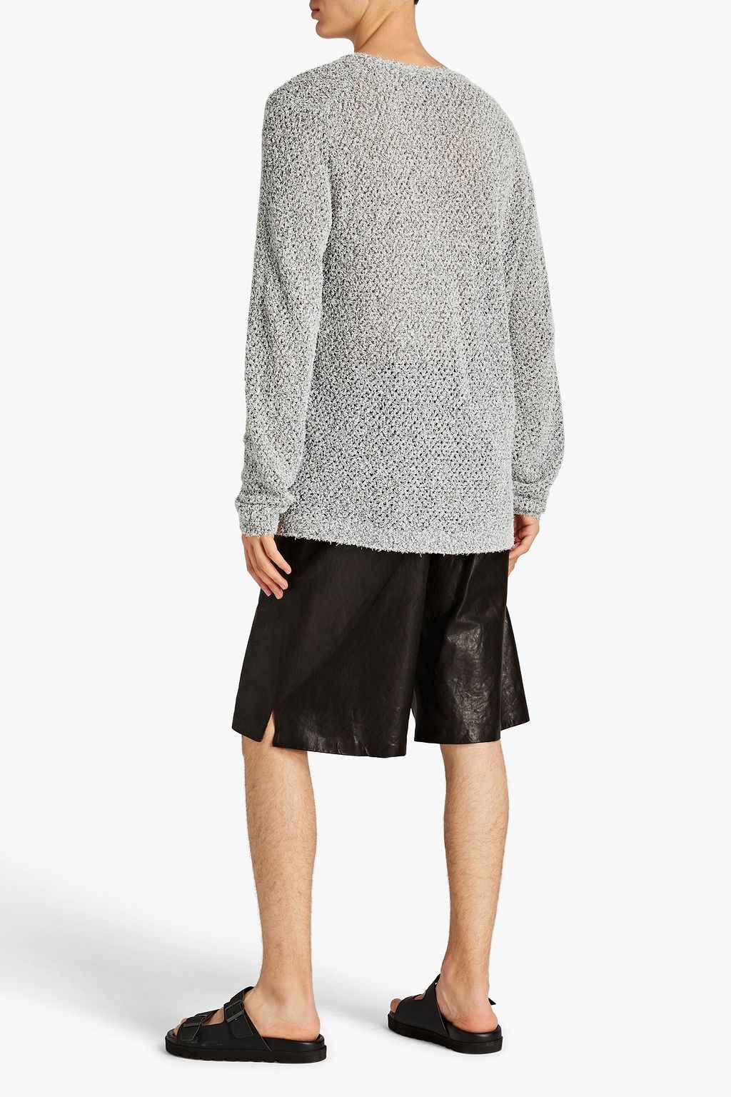 NANUSHKA Bouclé-knit cotton-blend sweater
