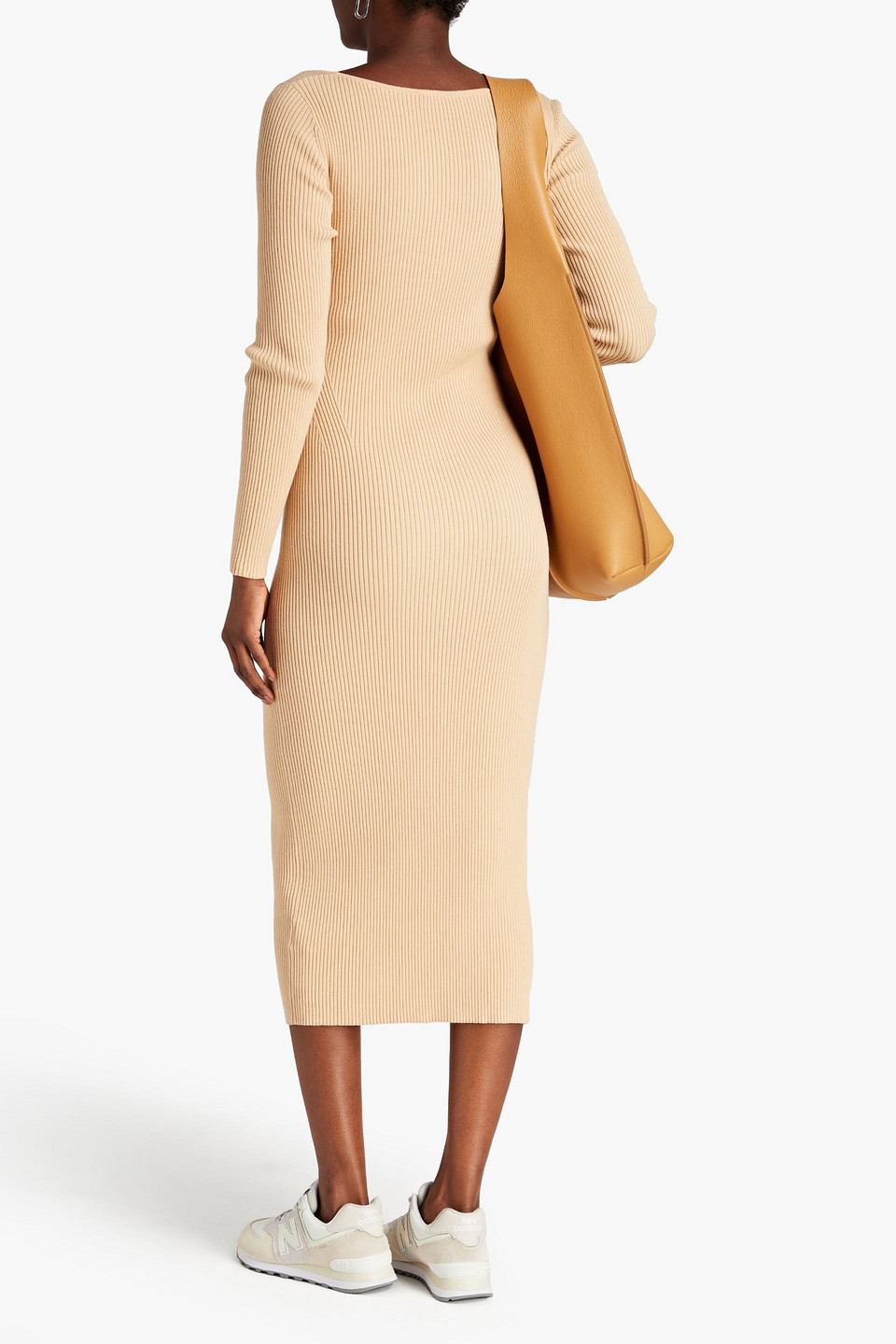 NINETY PERCENT RIBBED TENCEL-BLEND MIDI DRESS