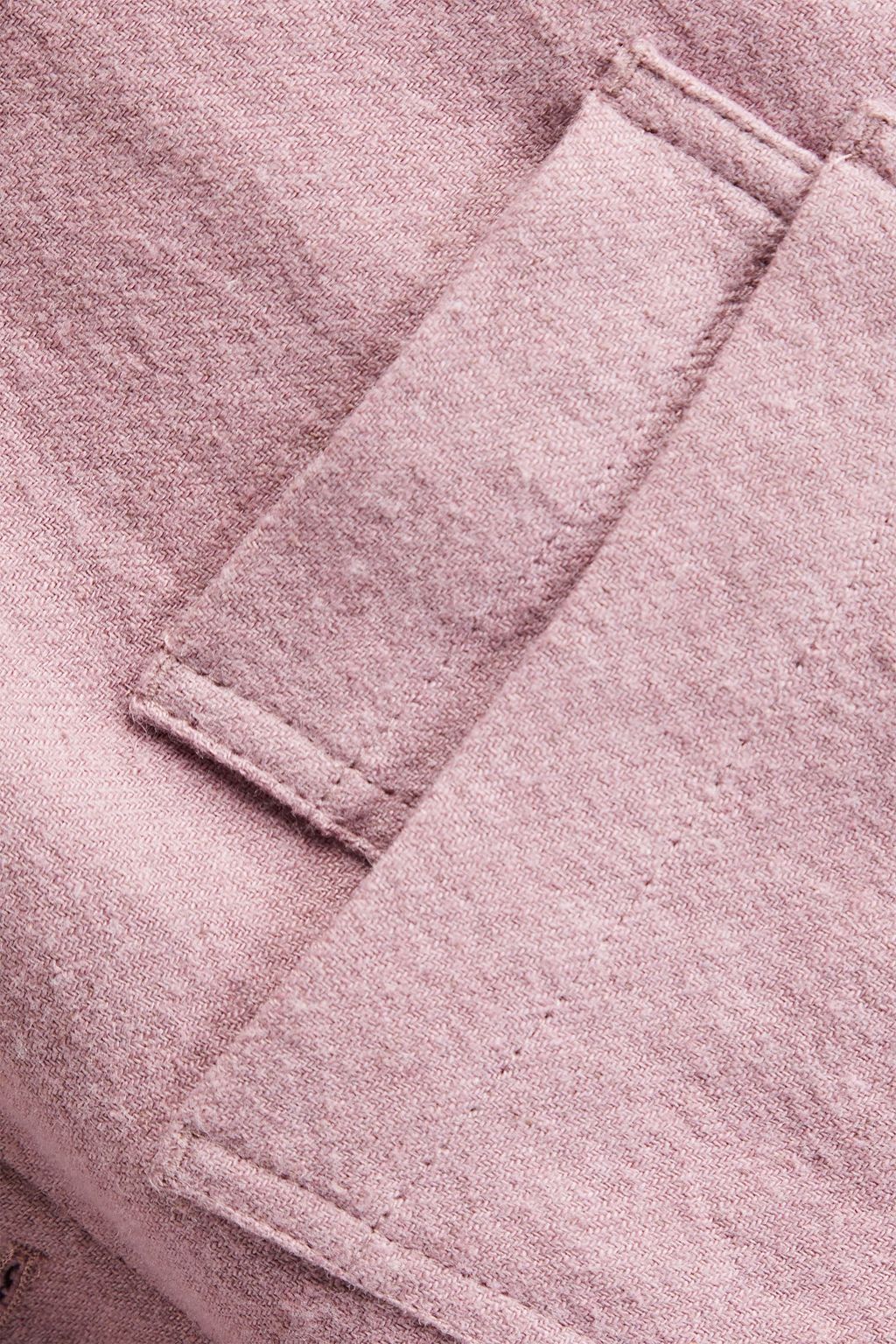 NANUSHKA Brushed ramie, linen and wool-blend twill overshirt