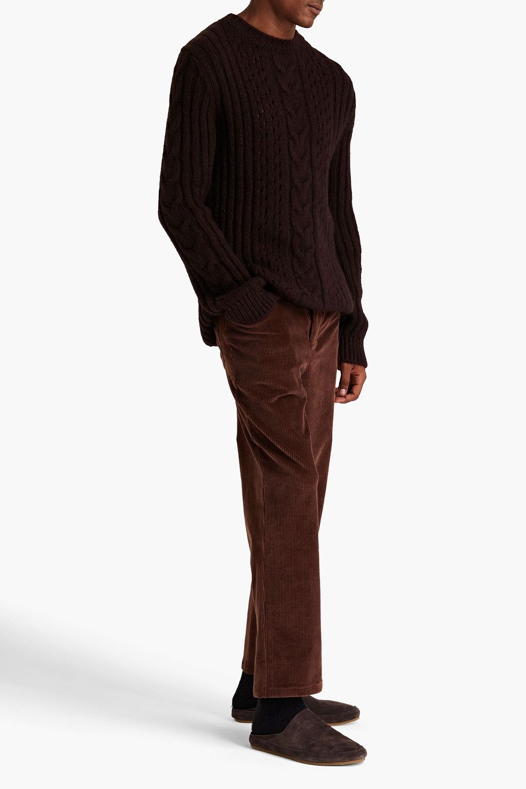 NANUSHKA Ribbed cable-knit sweater