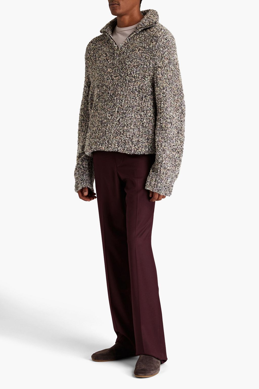 NANUSHKA Zain bouclé-knit turtleneck sweater