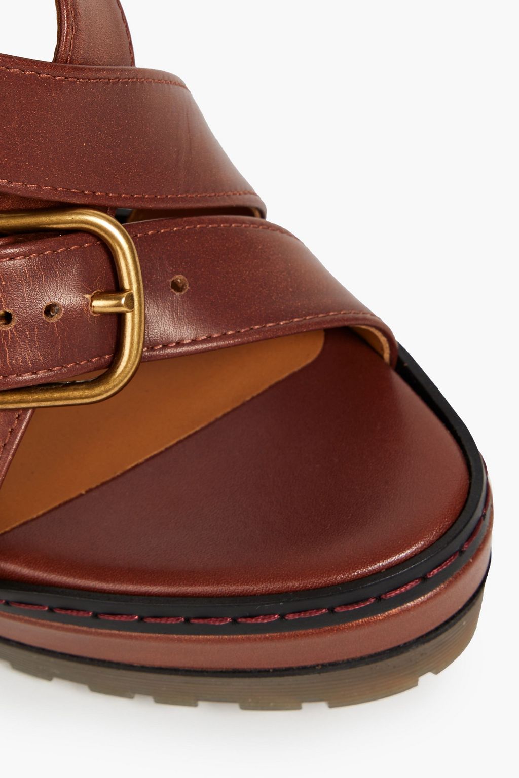CHLOÉ Plateausandalen aus Leder