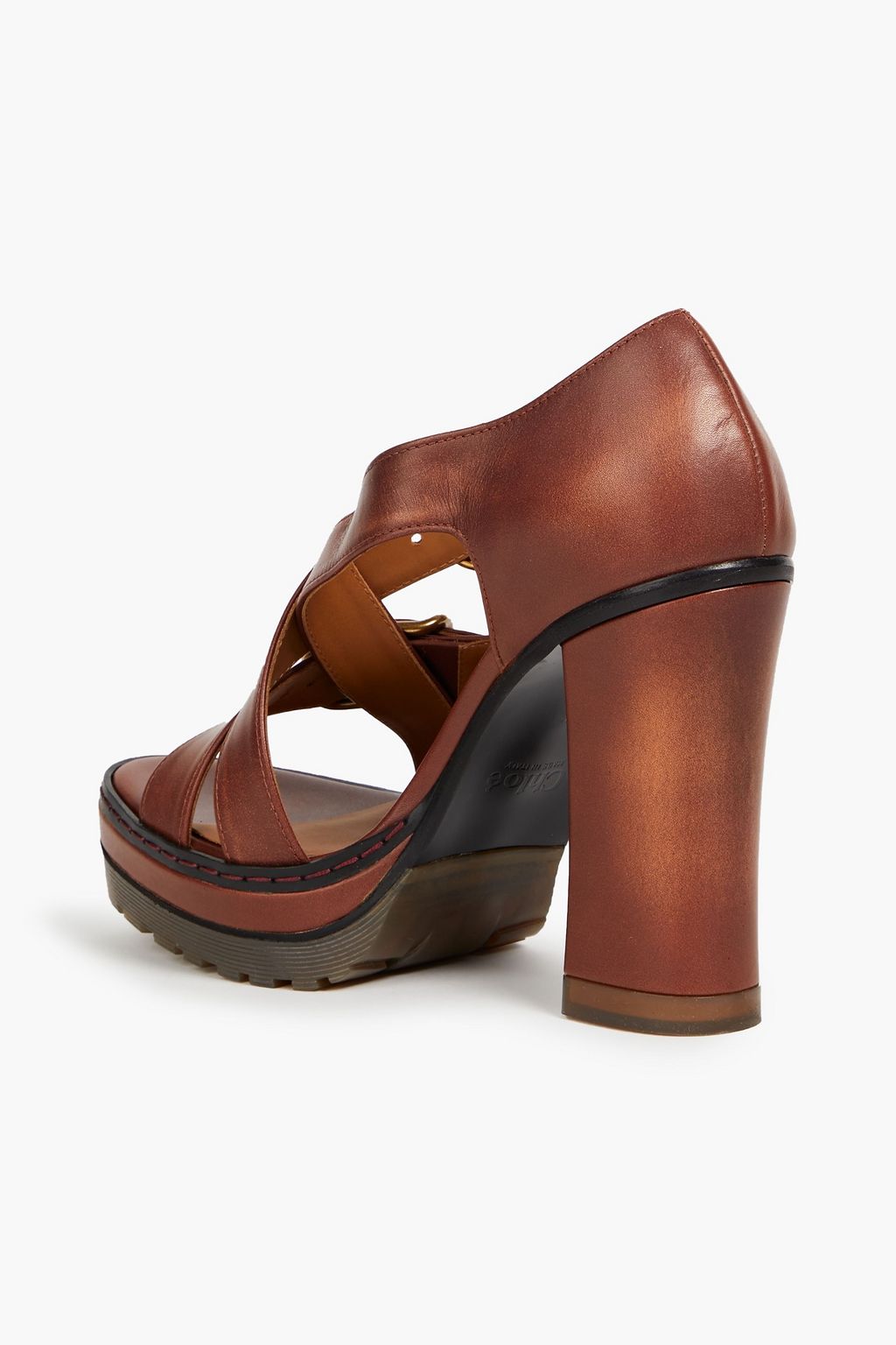 CHLOÉ Plateausandalen aus Leder