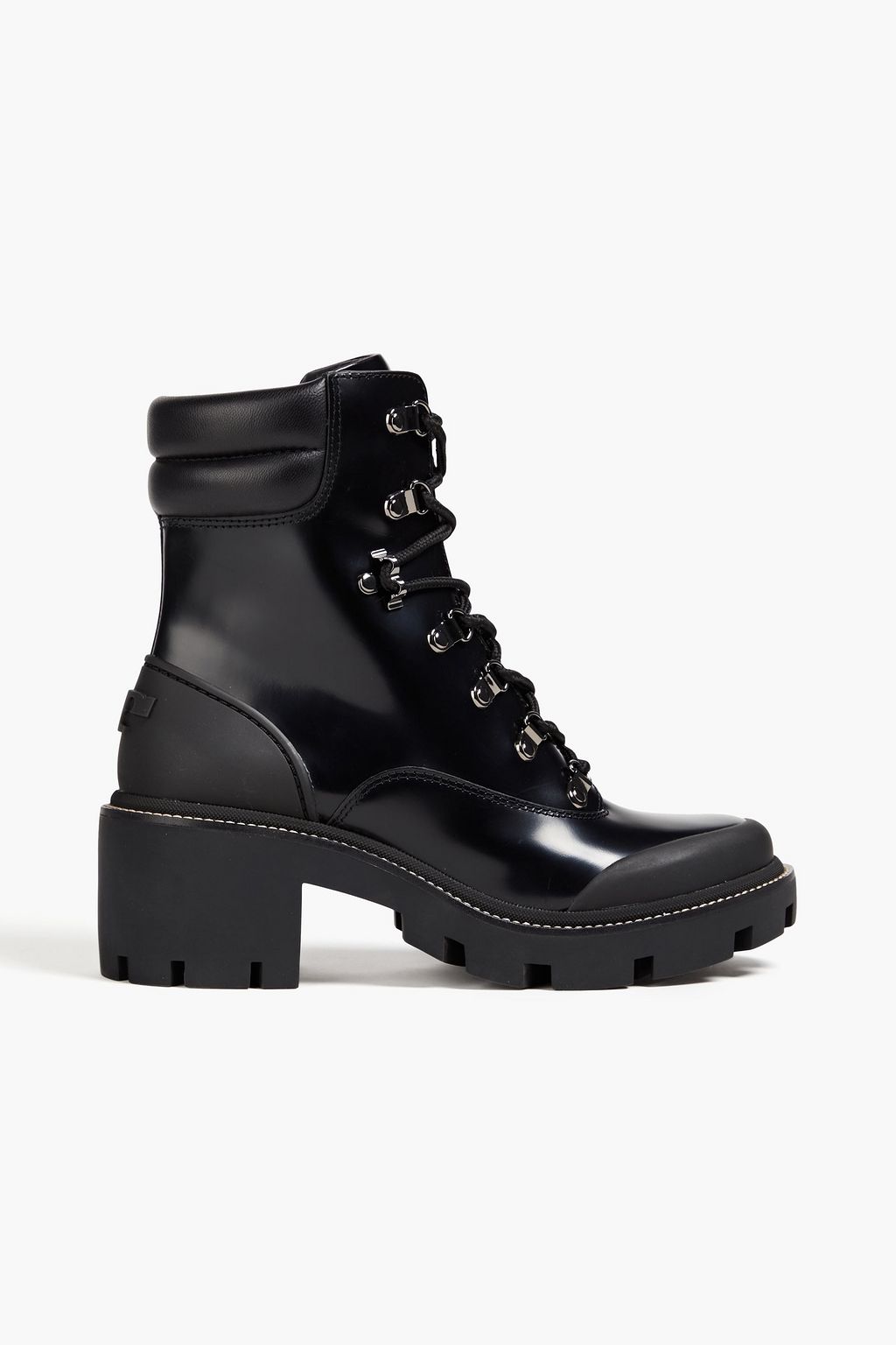 TORY BURCH Leather platform combat boots | Sale up to 70% off | THE OUTNET