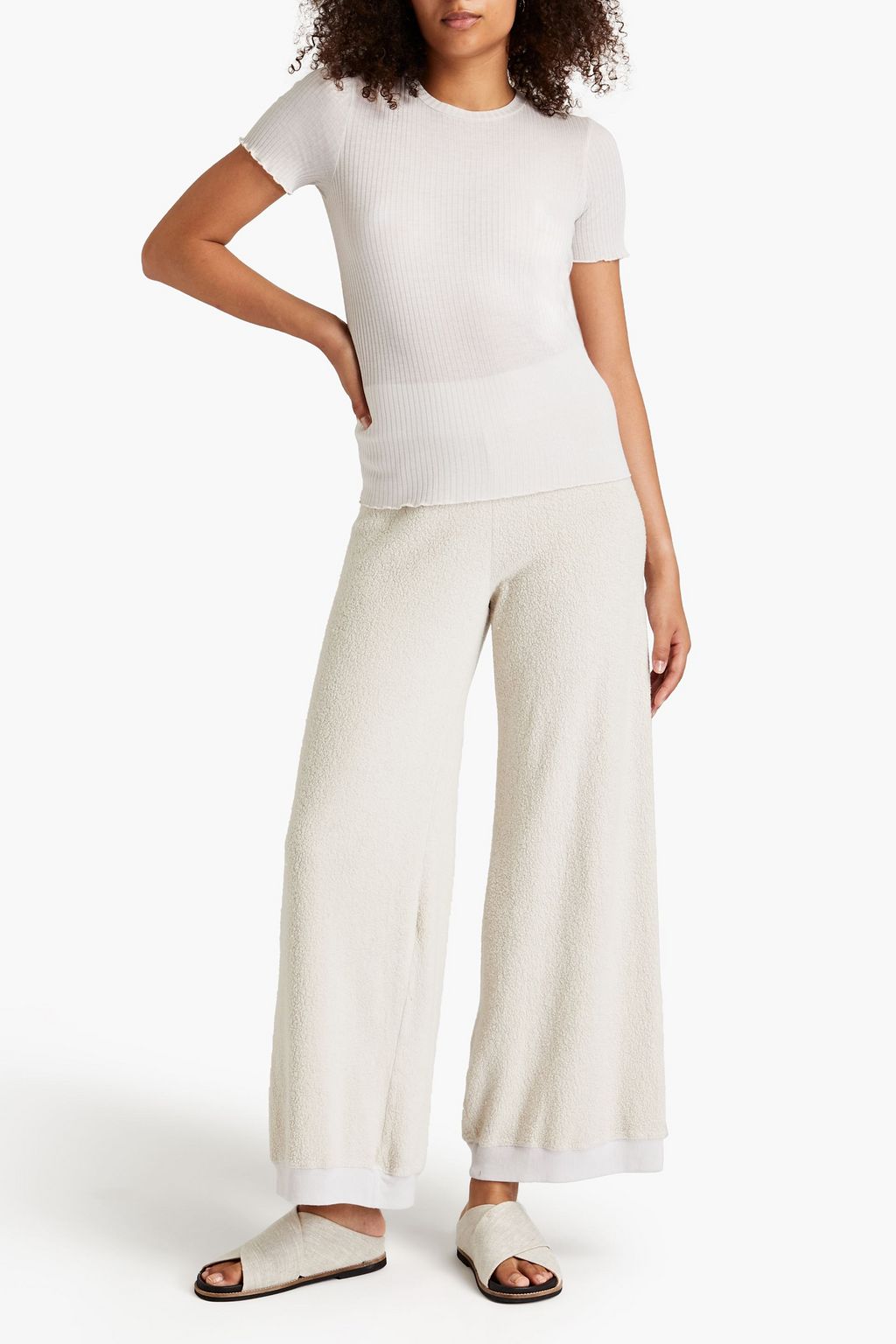 STATESIDE Ribbed Supima cottonjersey Tshirt THE