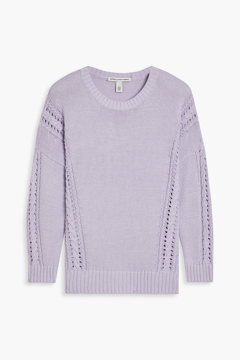 Autumn Cashmere Cable-knit cotton sweater